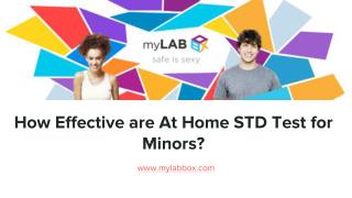 How Effective are At Home STD Test for Minors?