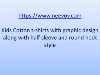 Kids Design Printed Red Colour Cotton T Shirts