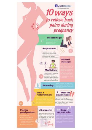 10 Ways to Relieve Back Pains During Pregnancy