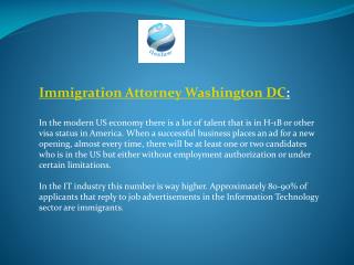 Immigration Attorney Washington DC