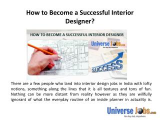 How to Become a Successful Interior Designer?