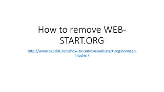How to remove WEB-START.ORG