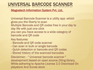 Universal barcode scanner