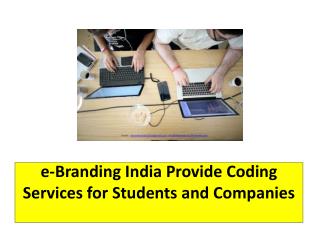 e-Branding India Provide Coding Services for Students and Companies