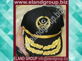 2 Rows Embroidered Officer Peaked Cap