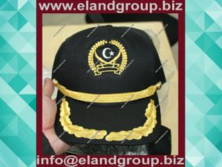 Wholesale Custom Black Military Uniform Peaked Cap