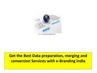 You Get the Best Data Cleaning and validation Services with e-Branding India