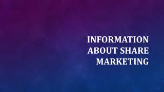 Information about Share Marketing