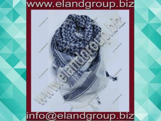 Shemagh Desert Scarf White Lite Blue