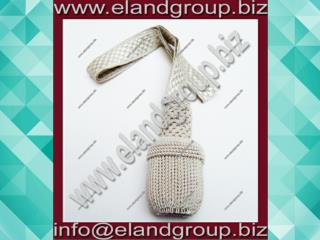 German Silver Bullion Wire Sword Knot