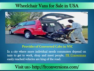 Wheelchair accessible car rentals - Fr Conversions