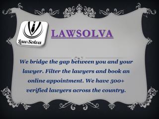 Hire Top lawyers in India Online