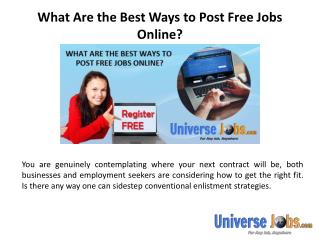 What Are the Best Ways to Post Free Jobs Online