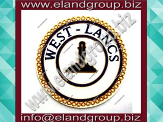 Masonic Apron Bullion Badge- WEST - LANCS