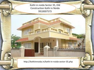 Kothi for sale in noida Sector 35, Old Construction Kothi in Noida