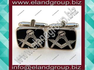 Craft Cuff Links Black Metal Gilt