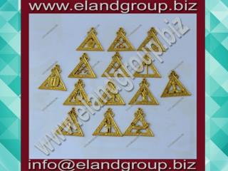 Gold plated royal arch officer jewels