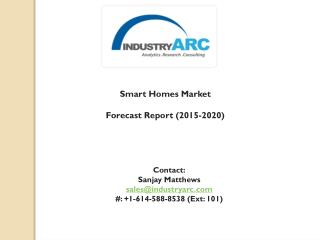 Smart Homes Market: loaded with security systems