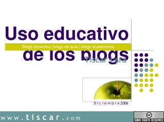 Uso educativo de los blogs