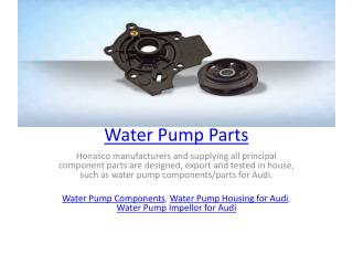 Water Pump Parts