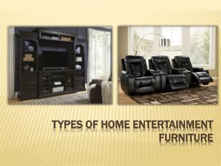 Types of Home Entertainment Furniture