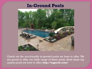 Pool design and construction