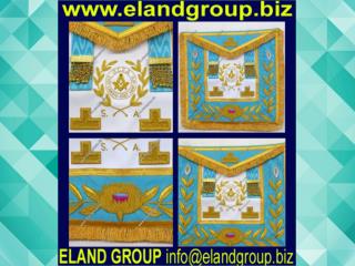 Masonic Regalia Hand Embroidered Apron