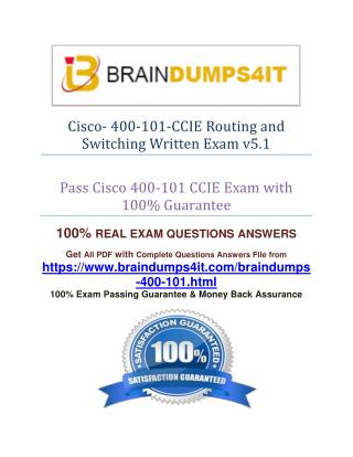 Cisco 400-101 Exam Question Answer