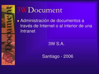 3W Document