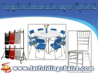 Buying Event Furniture in Los Angeles - Tips for All