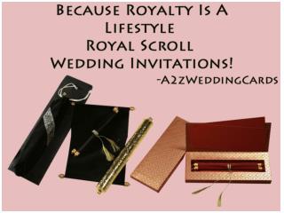 Because Royalty Is A Lifestyle – Royal Scroll Wedding Invitations!