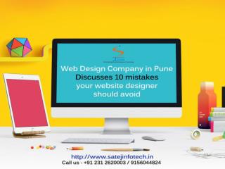 Web Design Company in Pune Discusses 10 Mistakes Your Website Designer Should Avoid