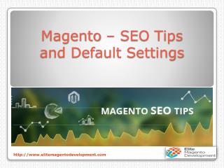 Magento – SEO Tips and default settings
