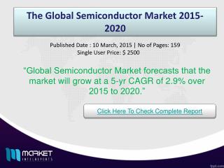 Global Semiconductor Market with business strategies and analysis to 2020.