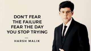 Inspirational Success Quotes by Harsh Malik