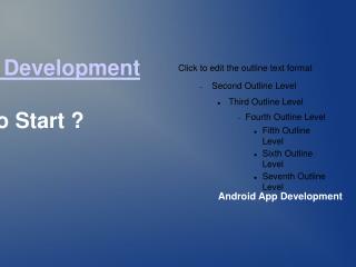 Android App Development, Where to start ?