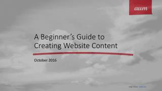 A Beginner’s Guide to Creating Website Content