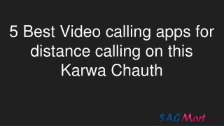 5 best Video calling apps for distance calling on this Karwa Chauth