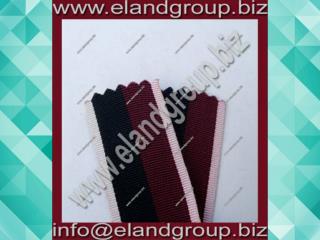 Medal Ribbon maroon with black & white