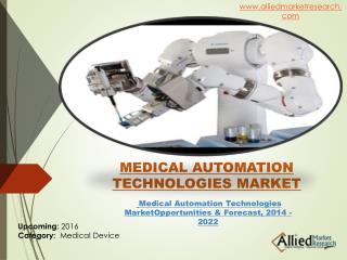 Medical Automation Technologies Industry Size & Share, 2022