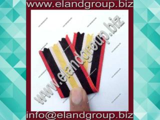 Medal Ribbon Red Whit Black & Yellow Ribbon