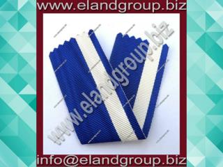 Medal Ribbon White & Blue