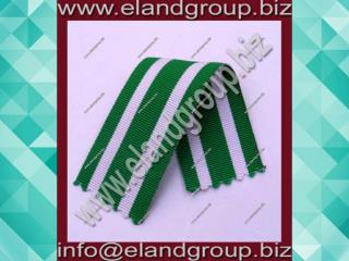 Medal Ribbon White & Green