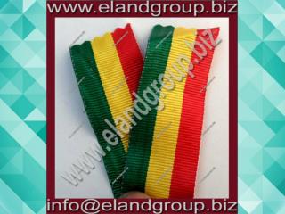 Military Green, yellow & red Ribbon Bars Ribbon