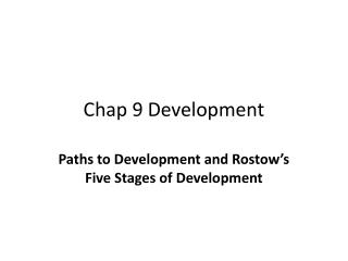 Chap 9 Development