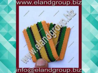 Moire Medal yellow & Green ribbon