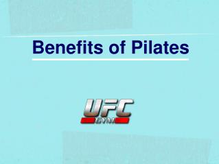 Benefits of Pilates