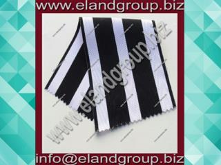 Black And White Moire Ribbon