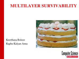 MULTILAYER SURVIVABILITY Keerthana Boloor Raghu Kalyan Anna