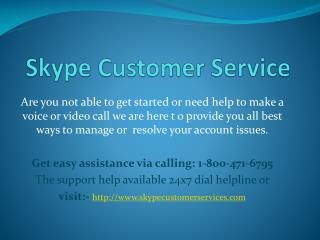 Skype Accounts Help for Users